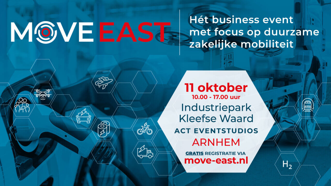 Algemene afbeelding van aankondiging Move East Beurs op 11 oktober.